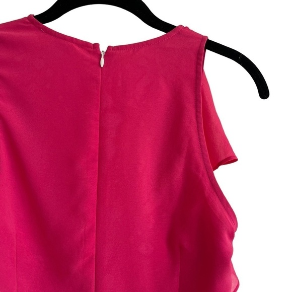 Lovers + Friends Fuchsia Gathered Ruffle Mini Dress, Size S - Picture 7 of 7